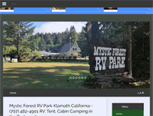 Tablet Screenshot of mysticforestrv.com